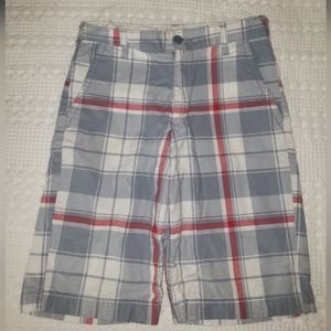 Boys Old Navy size 12 plaid short blue